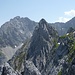 die Kreuzwand, mein nächstes Ziel, im HG die Tiefkarspitze