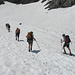 Unterwegs auf dem Blau Schnee.  [http://www.swisseduc.ch/glaciers/alps/saentis/docs/blau_schnee.pdf Wissenswertes] zum Gletscherchen im Alpstein. 1950 ist der offensichtlich kleiner gewesen, als im Jahr 2004