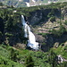 Tosender Wasserfall über die Felswände zwischen Oberem und Unterem Murgsee