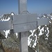 Gipfelkreuz mit Gamelle vom Gipfelbuch.