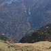 La descente. A droite c'est le Fourun da Pülschezza (pas visible sur la photo) et en bas c'est le Val du même nom (pas visible non plus).