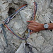 Abseil-Sanduhr am Daumen-Gipfel