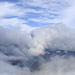 Ganz kurz über den Nebel auf dem Gipfel des Pico Bejenado