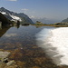 Halbgefrorene Seen unterhalb des Silvrettagletschers II