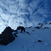 Blick himmelwärts - Aufstieg zum Lightstrike Peak