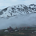 Nebel bei der Independence Mine Lodge