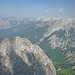 Blick über's Gleirschtal zu den drei nördlicheren Karwendelketten - ein Gipfel reiht sich an den anderen.