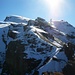 Aussicht vom Laubersgrat (2445m) nach Süden auf Titlis (3238,3m) und Rotstöckli (2901m). Rechts vom Rotstöckli ist der Klein Titlis (3062m) mit dem Fernsehfunkturm.