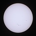 Die Sonnenflecken am 04.07.2012 um 16.12 Uhr beobachtet mit dem 35-fach Zoom und einem Sonnenfilter wohlgemerkt!