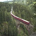 Val Mela -Viadukt, verstärkter RhB-Pendelzug nach Pontresina