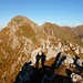 Blick zurück zur Kaiseregg 2185m, dahinter Stierengrat 2160m und Widdergalm 2174m