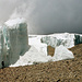 Die Eisblöcke des Furtwangler Gletschers