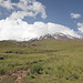 04.07.2012. Im Abstieg vom Lager 1. - Rückblick zum Ararat, längst wieder von Wolken umgeben.