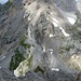 Rückblick zum Grat, darüber westl. Karwendelspitze und Karwendelköpfe