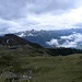 Blick zur Matreier Bergstation(2100m), mit Lasorlinggruppe im Hintergrund.