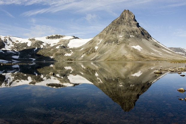 Der atemberaubende Gipfel Kyrkja in Jotunheimen.