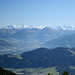 Blick über Kitzbühel hinweg zu den Hohen Tauern