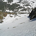 Im Abstieg von der [hut6516 Rotondohütte] zur [point14827 Oberstafel] kann dank ausgedehnten Schneefledern quasi der Luftlinie gefolgt werden.