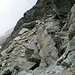 Gesicherter Steig zum Pas de Chevres 2855 m