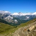 Blick über die Alp Languard nach Sankt Moritz
