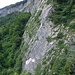 Die Felsstufe auf der Ruine Lichtenstein steht