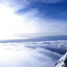 Wolkenmeer im Anfstieg auf Normalerweg zum Großglockner,3798m, eine unwirkliche Welt...