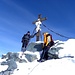 Nach 2 Stunden von Erzherzog-Johann-Hutte(3454m) ist den Gipfel des Großglockners(3798m) erreicht.Ein Traum erfüllt!