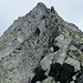 Gipfelaufbau Piz Rondadura: Südwestgrat. Die Felsen können meistens einfach rechts (südseitig) umgangen werden.