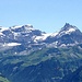 Aussicht Hüenderegg: Blick Richtung Clariden, Chammliberg und Schärhörner