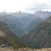 Ausblick von der Hütte in Richtung Monte Zucchero