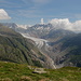 Am Tyndalldenkmal - Ausblick auf den Grossen Aletschgletscher.