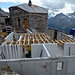 Bauarbeiten an der geschlossenen Domhütte.
