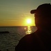 Don at sunset on Lake Superior