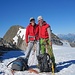 Lisbeth und Bruno am Schluss des Glärnischfirns beim Einstieg zur Kletterstelle