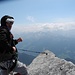 Blick nach Südtirol/ Ahrntal  bei sehr, sehr kalten Wind