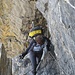 schmales Band im Aufstieg zum Schwarzhorn – Drahtseile sind willkommen