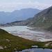 kümmerliches Restwasser des Lago Bianco