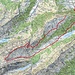 Ungefähre Route Alp Sigel - Jägersteig - Marwees - Widcderalpsattel - Plattenbödeli - Pfannenstil