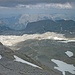 Blick über's Hochplateau der Übergossenen Alm ins Tennengebirge, das durch das Salzachtal getrennt ist.
