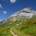 Chli Windgällen, Blick zurück auf dem Höhenweg zur Alp Bernetsmatt