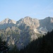 Zu allem Überfluss jetzt noch ein paar maxl-Bilder: reizvoller Blick im Aufstieg zum Selbhorn sowie Bonegg und Scharegg, selten bestiegene Gipfel im Steinernen Meer
