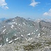 Unser gestriges Ziel das Gletscherhorn (Mitte höchster Berg)