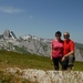 "Gipfelfoto" auf dem Roslen-Saxerfirst mit Altmann & Säntis im Hintergrund