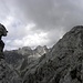 Lienzer Dolomiten Sudwand, mit Simonskopf(2687m), Seekofel(2738m) und Wilde Sender(2738m), Böses Weibele(2589m) rechts im Bild.