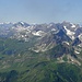 Blick über Warther- und Karhorn zu unserem morgigen Gipfelziel - und Hikr-Treffen: Braunarlspitze
