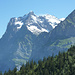 Wetterhorn, Mittelhorn und knapp noch das Rosenhorn