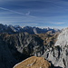 Blick von der Rappenspitze nach Westen ins Karwendel, rechts das Sonnjoch
