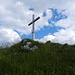 Schlichtes Gipfelkreuz am Laubeneck