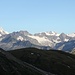 <b>Panoramica dal Lauteraarhorn (4042 m) al Rosenhorn (3689 m).</b>