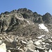 Gipfelaufbau der Saumspitze; Imposanter Anblick, lässt sich aber recht problemlos besteigen (I)